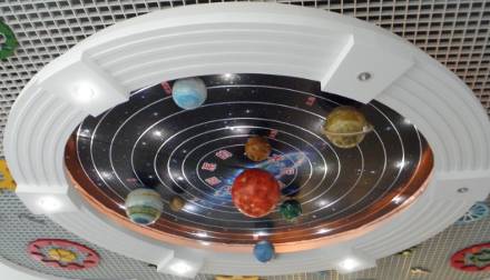 幼儿园科学发现室八大行星认知顶棚