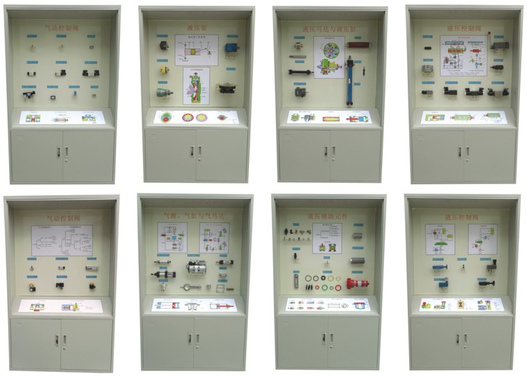 JD-8液压剖视/实物模型陈列柜