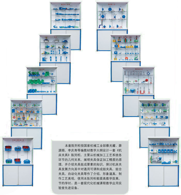 《机床夹具设计》示教陈列柜