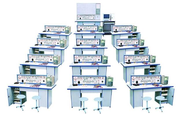 JD-2003B电工、模拟、数字电路、电气控制设备四合一实验室成套设备