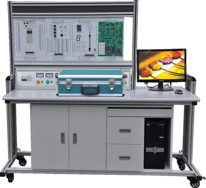 JDPLC-02C PLC可编程控制器/单片机实验开发/自动控制原理综合实验装置（立式、挂箱积木式）