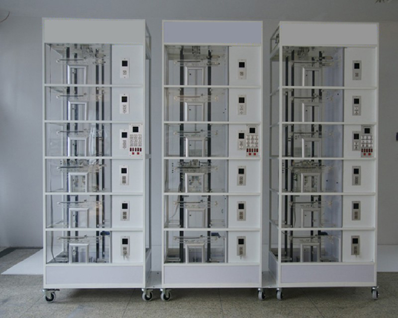 JD-2008六层三联群控透明仿真教学电梯模型